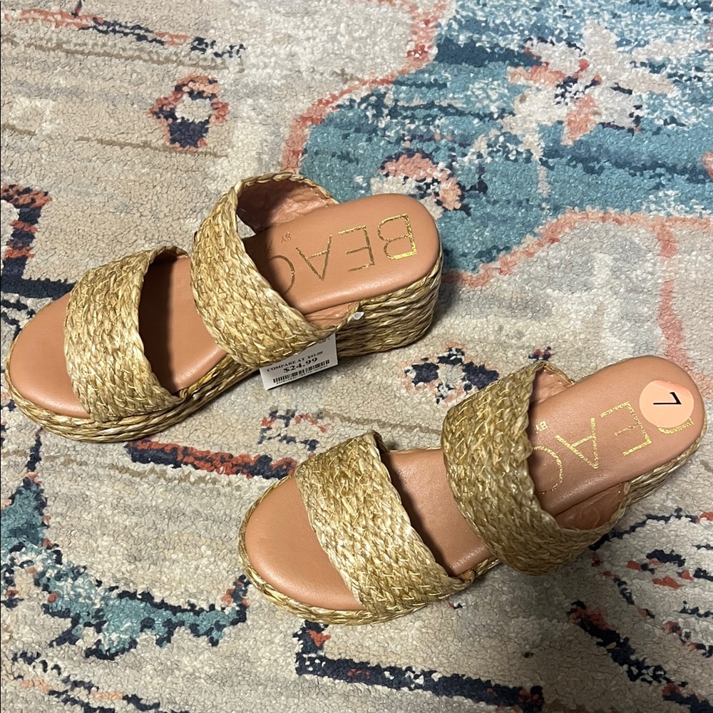 BEACH by Matisse Women's Natural Wedge Sandals